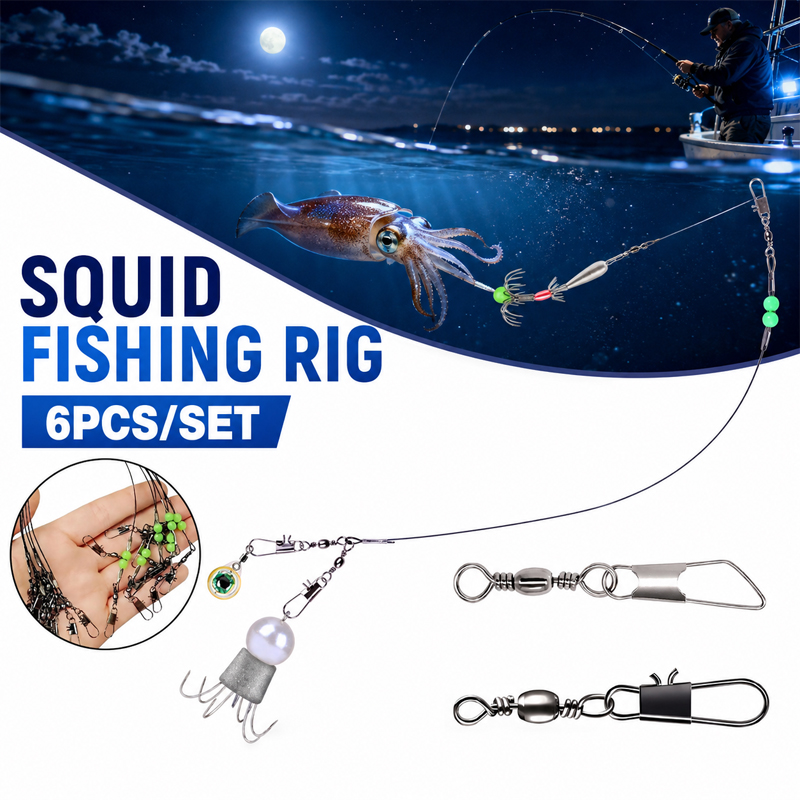6 stuks Inktvisvismontage Octo - Saltwater Line recensie en prijs