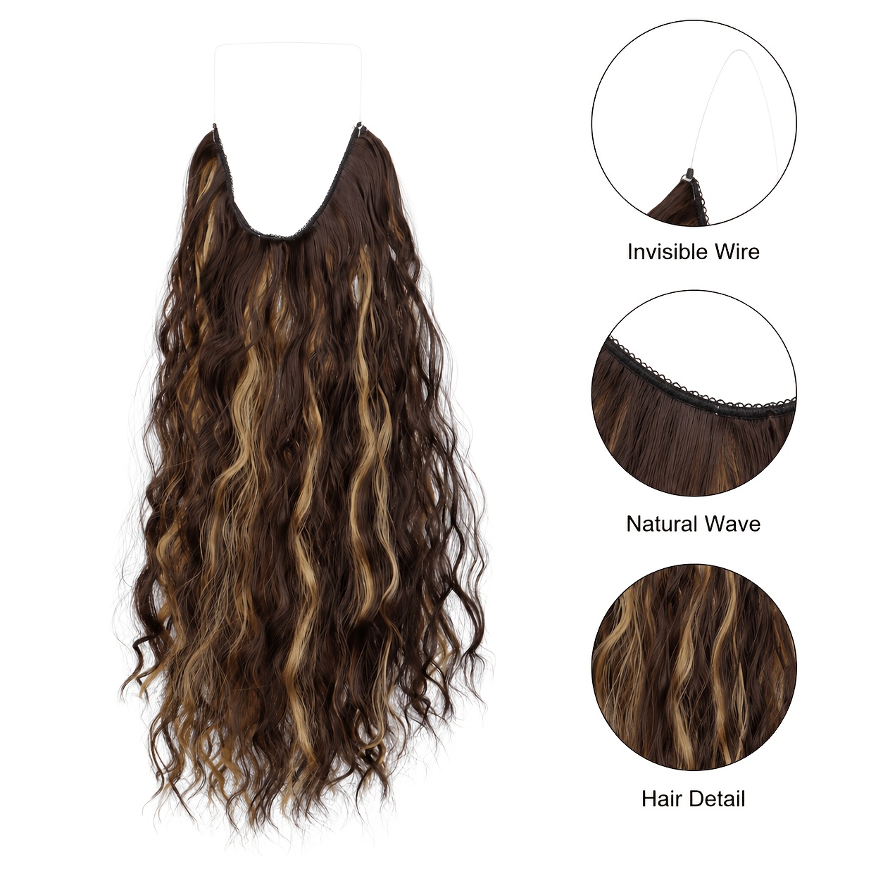 Lange synthetische haarverleng - Monofilament Line recensie en prijs